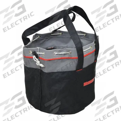 WESTWARD Bucket Bag: 9 in W x 8 in H x 9 in L, Black, Canvas, 0 Pockets - Canvas Bucket Bags