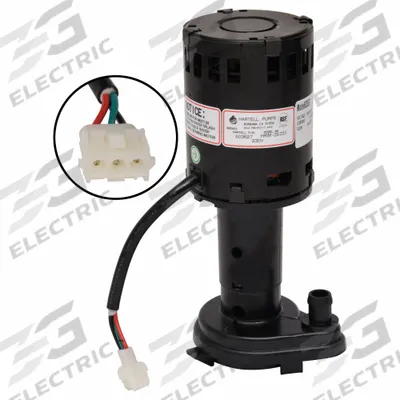 HARTELL Ice Machine Pump: 1/6 hp, 230V AC, 0 Discharge Adapters - Ice Machine Pumps
