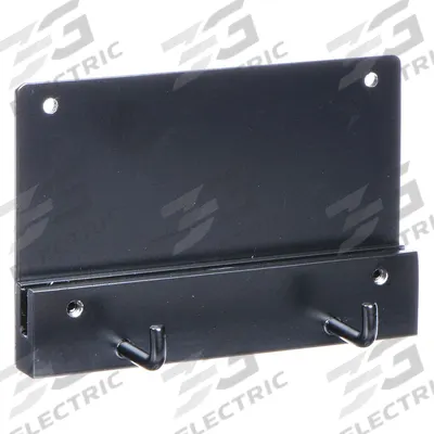 GLARO Umbrella Bag Holder: 6 in Overall Wd, 4 in Overall Ht, Satin Black, Wall Mount