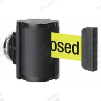 LAVI Retractable Belt Barrier: Magnet, 15 ft Belt Lg, Restricted Access Messaging, Yellow (MPN 50-41300MG/WB/FY/F7). Key specifications — attr981520: Black; attr981527: Black; attr193646: LAVI; attr981511: Yellow.