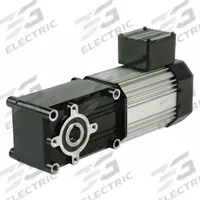 BISON AC Gearmotor: Right Angle, Hollow, 3-Phase, TEFC, 33.6 RPM, 300 in-lb Max Torque, 0.2 hp Input (MPN 027-725G0050). Key specifications — attr798124: Yes; attr85339: BISON; attr874657: 1.1 A.
