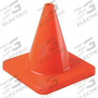 Traffic Cone: 12 in Cone Ht, Orange, Non-Reflective, PVC, Blank, 2 lb Base Wt (MPN 6FGY8). Key specifications — Base Color: Orange; Brand: APPROVED VENDOR; Cone Material: PVC; Legend: Blank.