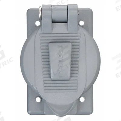 HUBBELL WIRING DEVICE-KELLEMS Weatherproof Cover: Thermoplastic, Duplex Receptacles, 1 Gangs - Plastic Weatherproof Electrical Box Covers