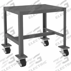 DURHAM MFG Work Table: Fixed Ht, Steel, 24 in x 18 in, 2,000 lb Overall Load Capacity (MPN MTM182424-2K195). Key specifications — Unit Type: Not Expandable or Modular; Assembly: Fully Assembled; Wheel Material: Phenolic; Frame Material Finish: Powder Coated; Mobility: Casters; Height Adjustability: Fixed Height; Caster Type: (4) Swivel Locking; Frame Construction: Welded Only.