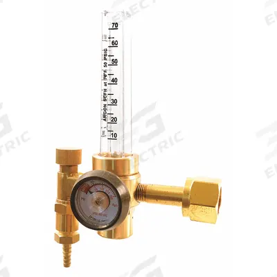UNIWELD Stage Flowmeter Regulator: CGA 320 Inlet, 5/8"-18 F RH Outlet - Flowmeter Regulators