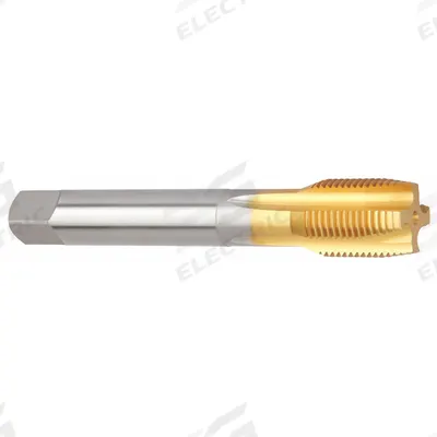 WIDIA GTD Straight Flute Tap: 3/8"-19 BSPP, 4 Flute, Plug Chamfer - Spiral-Point Pipe Taps