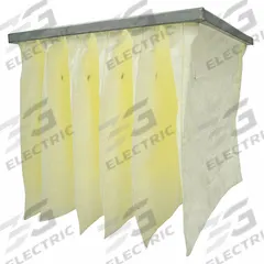 GRAINGER Pocket Air Filter: 24 in x 12 in x 36 in, MERV 14, Yellow, Synthetic, 4 Pockets (MPN 6B658). Key specifications — Display Sell UOM: EA; Brand: GRAINGER; Media Material: Synthetic; Performance Rating: MERV 14.