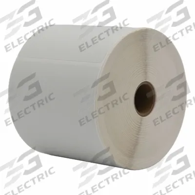 APPROVED VENDOR Barcode Printer Labels: 4 in Label Wd, 3 in Label Ht, White - Desktop Direct Thermal Labels