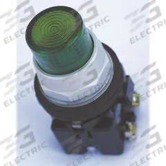 EATON Illuminated Push Button: Illuminated, Extended Profile, Metallic, 30 mm, 1NC (MPN HT8GBGBF3). Key specifications — Brand: EATON; Action: Momentary; Series: HT800; Push Button Material Type: Metallic.