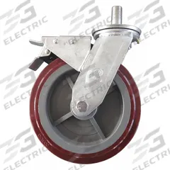 DAYTON Swivel Caster with Brake: 11 1/4 in Overall Ht, 11 1/4 in H x 2 in W x 2 in D, Gray/Red (MPN MH29PH1405G). Key specifications — Compatible Grainger Part Number: 29PH14; Manufacturer Part Number: MH29PH1405G; Accessory Type: Caster; Compatible with Product Type: Drum Truck.