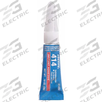 LOCTITE Instant Adhesive: 414, Plastics, 0.1 fl oz, Tube, Clear, Thin Liquid - Instant Adhesives for Plastics