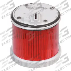 EDWARDS SIGNALING Stacklight Warning Light: Flashing/Steady, 120V AC, Red, 70 mm Overall Dia (MPN 270CLEDMR120A). Key specifications — Brand: EDWARDS SIGNALING; Compatible with Series: 200 Class; Lens Color: Red; Operating Voltage: 120V AC; Manufacturer Part Number: 270CLEDMR120A.