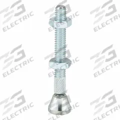 DE-STA-CO Swivel Foot Spindle: All-Steel, 1/4"-20, 2 3/8 in Lg, 2 3/4 in Thread Lg (MPN 207206). Key specifications — Brand: DE-STA-CO; Thread Size: 1/4"-20; Includes: Jam Nuts; Spindle Construction: All-Steel.