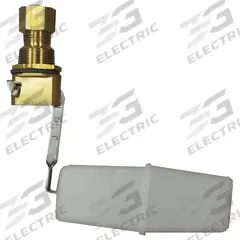 BOBBY Float Valve Assembly: For Water Media, Angle Valve Body, Rectangular, Bulkhead, 0.3 gpm, Adj (MPN RM292-1-N). Key specifications — Body Material: Plastic; Mounting: Bulkhead; Standards: NSF/ANSI 169 Special Purpose Food Equipment & Device; Arm Adjustability: Adjustable; Connection Gender - Side 1: Female; Brand: BOBBY; Connection Type - Side 1: Compression; Flow Rate: 0.3 gpm.