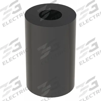 APPROVED VENDOR Spacer: #6 Screw Size, 1/2 in Overall Lg, Round, Nylon, Plain, Nylon - Plastic Spacers