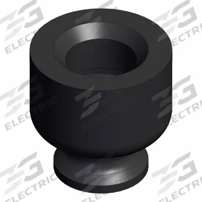SMC Pad Unit: Flat, w/o Adapter, 15 mm Pad Dia, NBR, Black, 50, 3 mm Pad Ht - Flat Type Automotive & Industrial Vacuum Pads