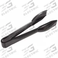 CRESTWARE Salad Tongs: 6 in Overall Lg, Black, Polycarbonate, 1 in Overall Wd (MPN PCT6BK). Key specifications — Dishwasher Safe: No; Brand: CRESTWARE; NSF Certified: No; Blade Material: Polycarbonate.