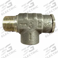 CAMPBELL Nonadjustable Relief Valve: MNPT x FNPT, 3/4 in x 1/2 in, Brass, 75 psi Max. Op Pressure (MPN RV3NLF). Key specifications — Brand: CAMPBELL.