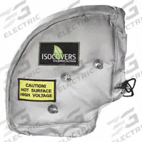 UNITHERM Insulated Pipe Jacket: For 38 in to 44 in Circumference, Fiberglass/Mineral Wool, Gray (MPN IE1490). Key specifications — Color: Gray; Cover Type: Elbow Jacket; Fastening System: Quick Release Fabric Flap and Wiretwists; For Valve Type: Universal; Jacket Material: Silicone Coated Fiberglass Cloth; Brand: UNITHERM; For Fitting Type: 90° Elbow.