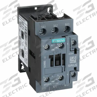 Siemens Power Contactor: Non-Reversing, 3 Poles, 3NO Contacts, 17 A - Non-Reversing IEC Contactors