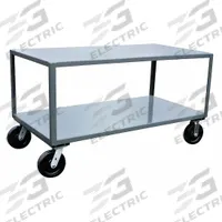 JAMCO Work Table: Fixed Ht, Steel, 48 in x 36 in, 4,800 lb Overall Load Capacity (MPN LW448P800GP). Key specifications — Sub-brand: Jamco; Unit Type: Not Expandable or Modular; For Environment: Work Areas; Assembly: Fully Assembled; Wheel Material: Phenolic; Frame Material Finish: Powder Coated; Mobility: Casters; Height Adjustability: Fixed Height.