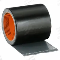 Roof Repair Tape: 4 in W, 10 ft L, 34 mil Thick, Black, Synthetic Polymer/Thermoplastic Polyolefin (MPN 4612502). Key specifications — UV Protected Material: Yes; Color: Black; Brand: GORILLA; Compatible Surface Material: Rubber; Material: Thermoplastic Polyolefin.