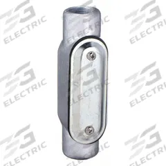 Conduit Outlet Body: Iron, 3/4 in Trade Size, C Body, 6.6 cu in Body Capacity, Threaded Hub (MPN C27CG-TB). Key specifications — Finish: Zinc Plated with Powder Coated; For Use With: IMC; Brand: THOMAS & BETTS; Hub Style: Threaded.