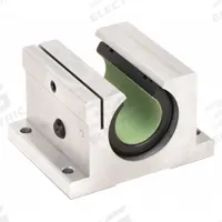 THOMSON Linear Pillow Block Bearing: Single, Self-Aligning, 1 1/4 in Inside Dia, TEP 950, 0.22 in (MPN FNYBUPBO20ALS). Key specifications — Liner: TEP 950; Material: Aluminum.