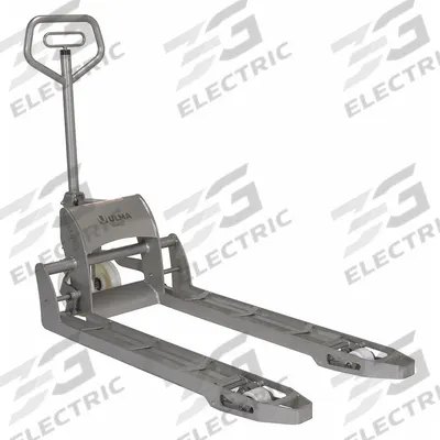 VESTIL Pallet Jack: 3,300 lb, 45 in L x 27 in W Fork Dim, 27 in, 14 in, Std Fork - Corrosion-Resistant Pallet Jacks