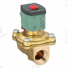 REDHAT Solenoid Valve: 2-Way, Normally Closed, 1 in Pipe Size, 220V AC/240V AC, Watertight, NBR Seal (MPN 8210G054LF 240/60/220/50). Key specifications — Pipe Size: 1 in; Voltage: 240V AC; Brand: REDHAT; Coil Enclosure: Watertight.