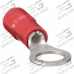 GRAINGER Ring Terminal: Red, Vinyl Insulation, #10 Stud Size, 22 AWG to 16 AWG Wire Sizes, 600 V (MPN 4FRH5). Key specifications — attr1308027: GRAINGER; attr1356587: Funnel Entry.