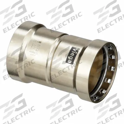 VIEGA MEGAPRESS Transition Coupling: Coupling Body, 2 in CTS x 2 in Pipe size - Copper & Bronze Press Tube Fittings for Dissimilar Materials