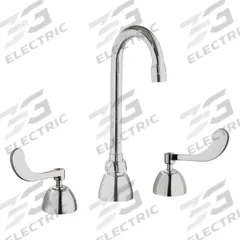 CHICAGO FAUCETS Gooseneck Kitchen/Bathroom Faucet: 786, Cast Brass, Widespread, Deck, 2 Handles (MPN 786-GN1AE3ABCP). Key specifications — Series: 786; Brand: CHICAGO FAUCETS.
