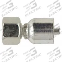PARKER Hydraulic Crimp Fitting: Steel x Steel, Straight, -6 For Hose Dash Size, Female x Genderless (MPN 1C943-14-6). Key specifications — Fitting Gender: Female x Genderless; Fitting Connection Type: Metric x Crimp; Brand: PARKER; Thread Size: M22-1.5; For Hose Dash Size: -6.