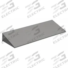 TENNSCO Locker Sloping Top: 24 in x 24 in x 8 1/2 in, For 24 in Locker Wd, Steel, Powder Coated (MPN KST-2424). Key specifications — attr65850: KST-2424; attr65853: TENNSCO; attr114203: Powder Coated; attr114205: Steel; attr114211: Sloping Top Panel; attr114196: Gray.