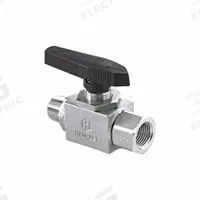 HAM-LET High Performance Ball Valve: 1/4 in, 316 Stainless Steel, Straight, MNPT x FNPT, Three-Piece (MPN H6885SSN1/4PSS). Key specifications — Brand: HAM-LET; Handle: Locking Lever.