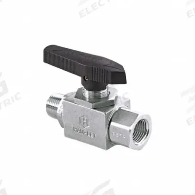 HAM-LET High Performance Ball Valve: 1/4 in, 316 Stainless Steel, Straight, MNPT x FNPT - Straight-Body Stainless Steel Ball Valves