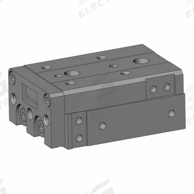 SMC Air Slide Table: 40 mm Stroke Lg, 16 mm Bore Dia, Mfr Part # MXS16L-40 - Pneumatic Slide Tables