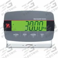 OHAUS Scale Indicator: B1, 7 in Overall Ht, 9 7/8 in Overall Lg, 3 3/16 in Overall Wd (MPN DT33P). Key specifications — attr1360126: OHAUS; attr1360104: Ton; attr1360123: Yes; attr1360124: Battery/Electric; attr1360105: EC Type Approvable; attr1360119: B1.