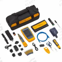 FLUKE NETWORKS Cable Tester Kit: LinkIQ, Technician Kit with IS60 Pro-Tool Kit, IntelliTone Pro (MPN LIQ-KIT-IS60). Key specifications — Communication Protocol: Ethernet; Manufacturer Part Number: LIQ-KIT-IS60; Alert Type: Digital Display; Compatible Cable Type: Twisted Pair; Data Safe Monitor: No; Digital Memory Capacity: 10 GB; Display Screen Type: LCD Touchscreen; Display Type: Digital.