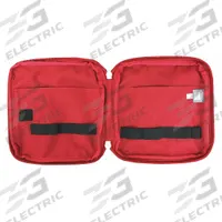 MERET USA Trauma Cube: 8 in L x 9 in W x 1 1/2 in D, Coated TPE, Red, 0-10 in/21-30 in, 0-10 in (MPN M5001DP3-F). Key specifications — Color: Red; Closure Type: Zipper; Features: Large Inside Pockets; Brand: MERET USA.