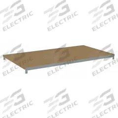 TENNSCO Shelf: 42 in x 30 in, 550 lb Load Capacity, Particleboard, Gray, Shelf (MPN ZAESH-4230D). Key specifications — Decking Material: Particleboard; Includes: (4) Beams; Decking Finish: Unfinished; Shelf Configuration: Single Straight; Color: Gray; Frame Material: Steel; Brand: TENNSCO; Frame Finish: Zinc Plated.