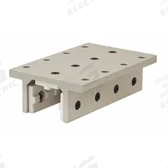 Linear Bearing: 15 Series, 4 in L x 1 7/8 in W x 6 in H, Silver, Double Flanged, High-Cycle (MPN 6836). Key specifications — Brand: 80/20; Housing Material: Aluminum; Includes: Shims; Finish: Anodized; Includes Fasteners: Yes.