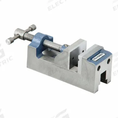 PALMGREN Machine Vise: 1 1/2 in Jaw Face Wd, 1 1/2 in Max Jaw Opening - 3-Way Drill Press Vises