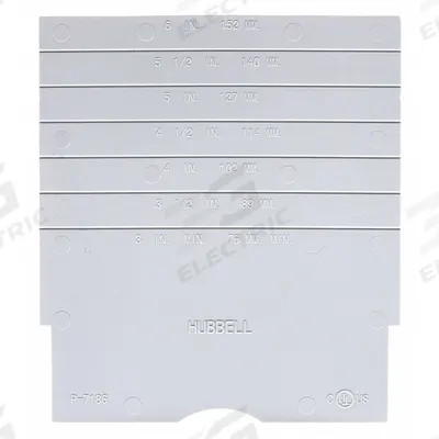 HUBBELL WIRING DEVICE-KELLEMS Side by Side Divider: Round, Composite, Hubbell - Insert Plugs & Accessories for Floor Boxes
