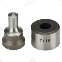 ENERPAC Punch and Die Set: 3/8 in Bolt Size (In.), 0.38 Cold Rolled C-1018, 0.44 in Boilerplate (MPN SPD438)