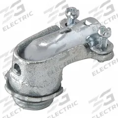 Squeeze Elbow Connector: Iron, 3 in Trade Size, Non Insulated (MPN 2212). Key specifications — Connection Type: Squeeze; Connection Orientation: 90°; Material: Iron; Insulated: No; For Use With: Flexible Metal Conduit; Connector Style: Elbow; Standards: cULus Listed; Brand: RACO.
