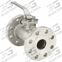 KECKLEY Manual Two-Way Ball Valve: 2 in, 316 Stainless Steel, Straight, Class 300 Flange, One-Piece (MPN BVF1RF4RSSRGSL-200). Key specifications — Brand: KECKLEY; Handle: Locking Lever.