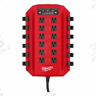 MILWAUKEE Power Manager: 12 Ports, 15 A Input Amps - Max, Packout - Milwaukee Power Managers