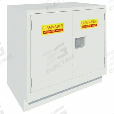 INSTOCK Solvent Storage Base Cabinet: 35 1/8 in Overall Ht, 22 in Overall Dp, 36 in Overall Wd - Base Cabinets